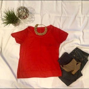 Silk, orange, New York & Co tee